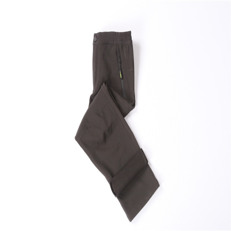 Black Kids Softshell Pants 92% polyester 8% elastic Children's Winter Clothes