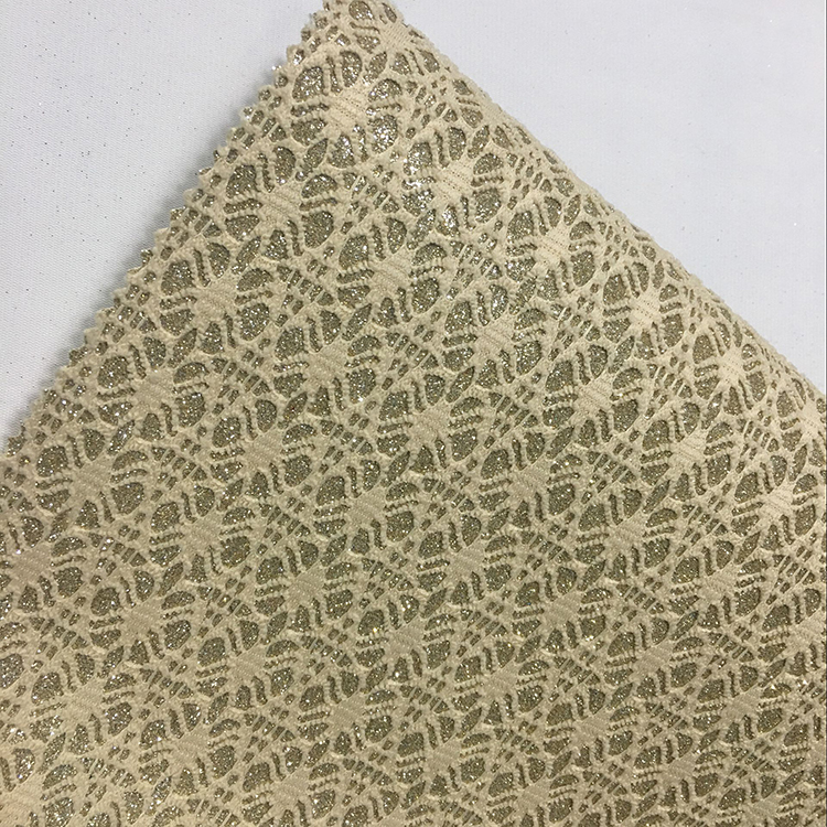 Wholesale Eco-Friendly Synthetic Mesh Glitter shoe Leather