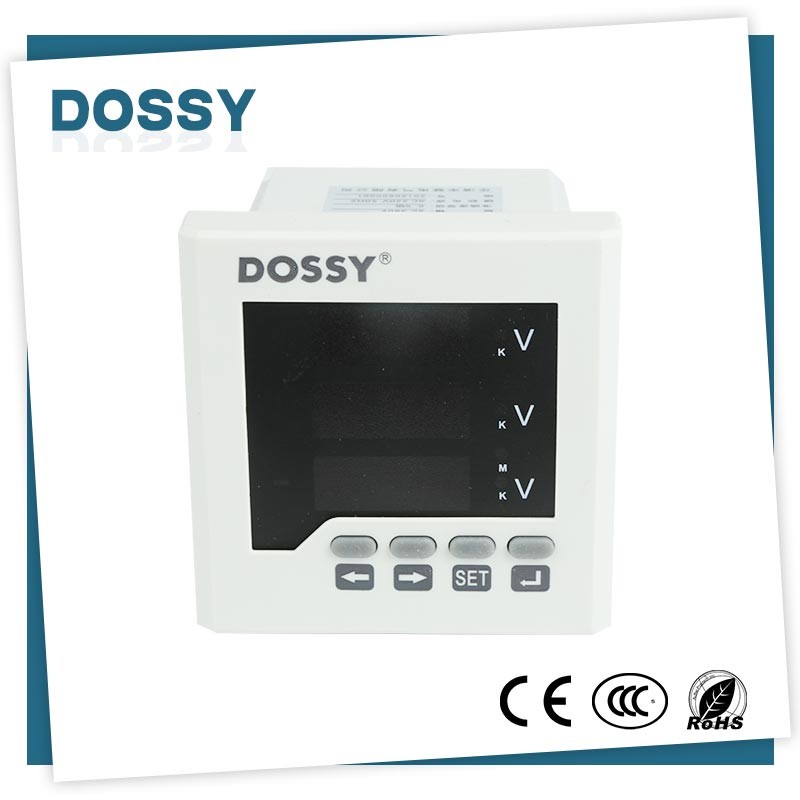 80x80mm LCD display Voltage meter Three phase meter panel anolog meter for parameter measurement