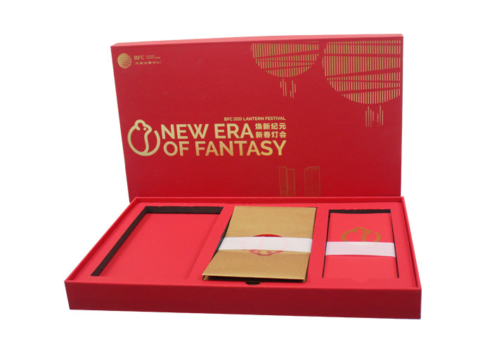 Custom Cardboard Lid-Off Packaging Boxes Red