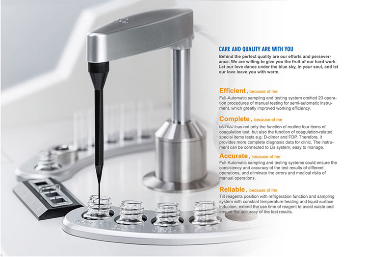 Portable Poct Automate Blood Analyzer Coagulation Analyzer Coagulometer For Clinic