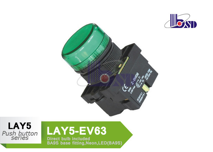 LAY5（XB2）-EV63 green color push button swithes with LED direct bulb included