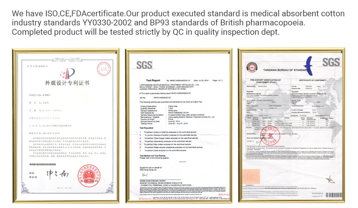 Non Adherent Pan Available Medical BPT Bandage With High Elasticity