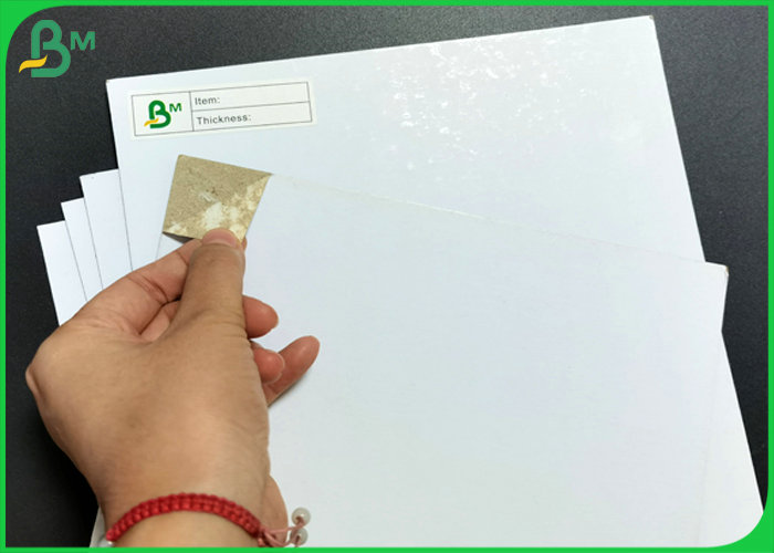 Recycled Pulp 1mm To 2mm Thick Double Sides White Color Duplex Cardboard Sheets