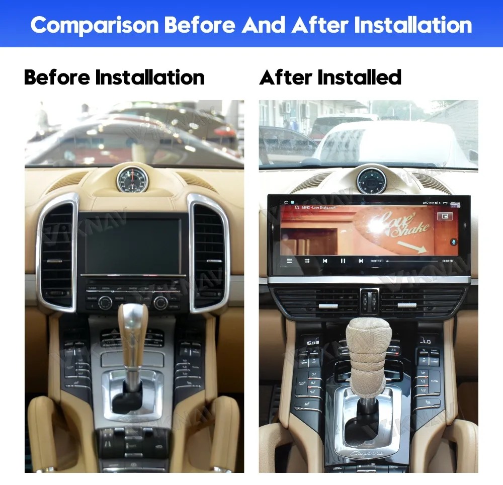 12.3inch Android Screen Setereo For 2011-2017 Porsche Cayenne Multimedia Player GPS Navigation Wireless Carplay 4G wifi