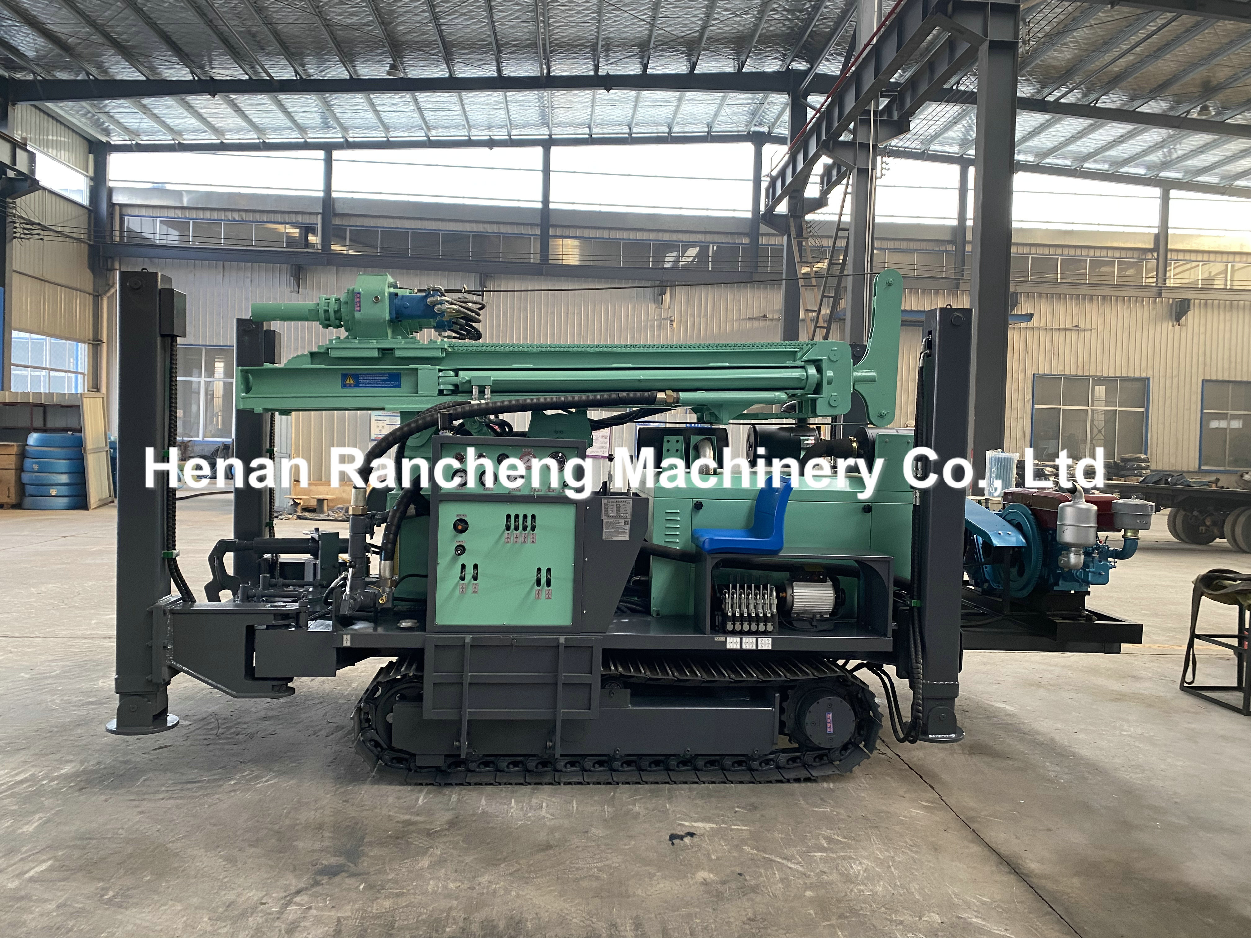 China New Top Drive Drilling Rig And Hard Rock Mud/Air Drilling Machines 300m Geological Rig