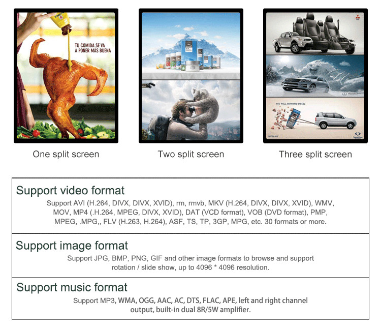 Indoor Touch Screen Kiosk / HD LED Digital Signage Display For Supermarket