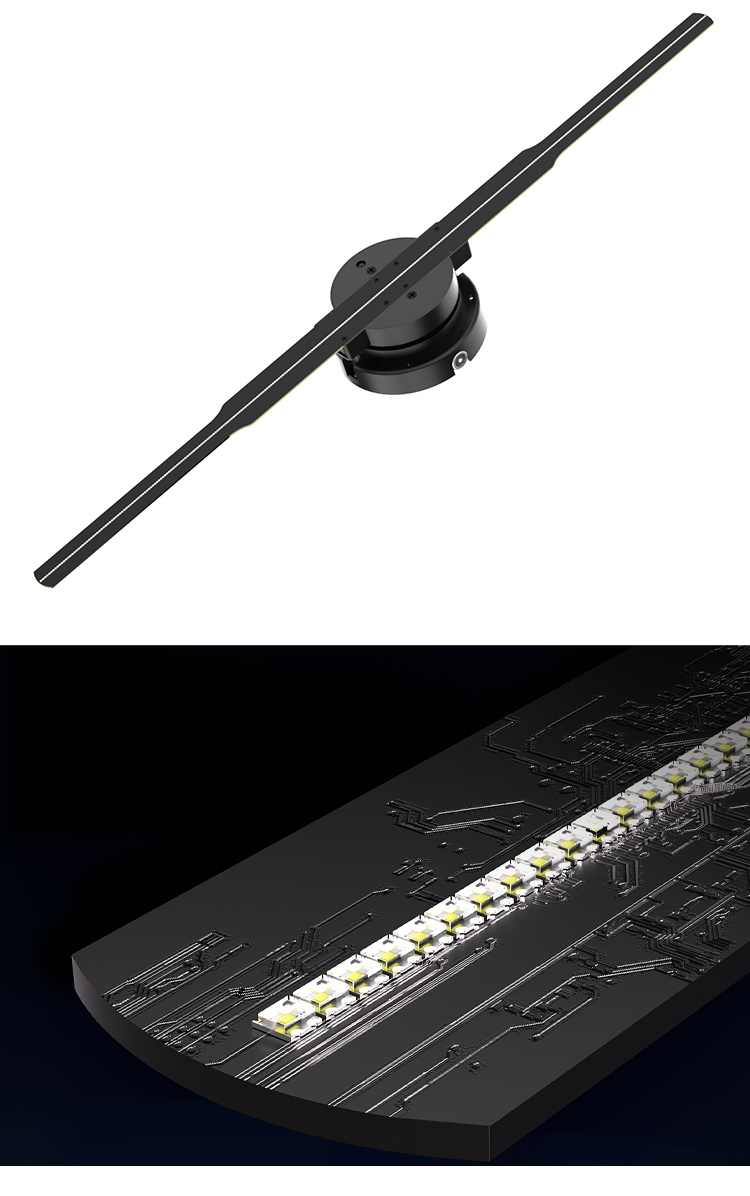 Stand Out from the Crowd 3d Floating Holograms led fan for Unique Advertising Displays