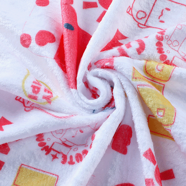 30x40" Cheap Super Soft Custom Printed Baby Fleece Blanket In Bulk