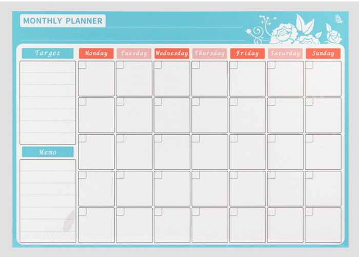 Factory Directly Custom Kids First Daily Magnetic Fridge Calendar For Preschool Learning