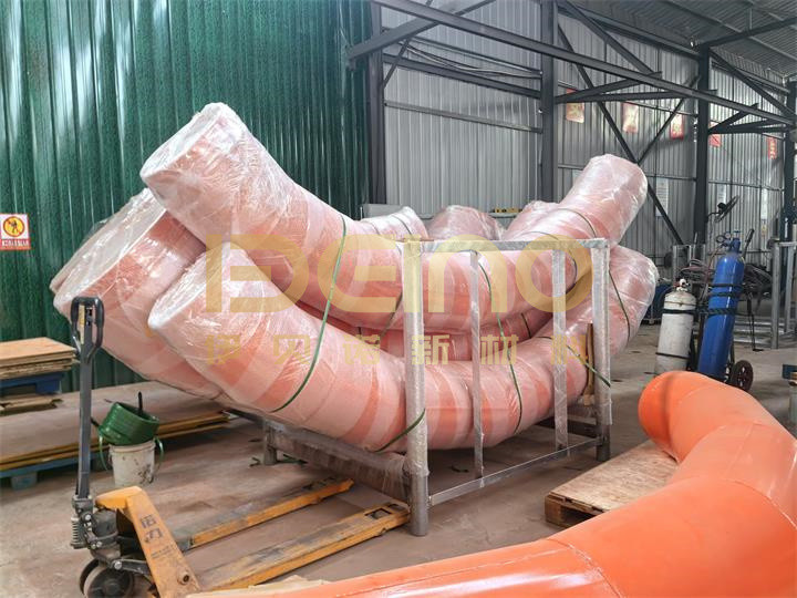 Large-diameter ceramic patch pipes Alumina ceramic lined pipe Ceramic tile lined pipe Ceramic lined pipe for mining slurry transport Cement plant coal