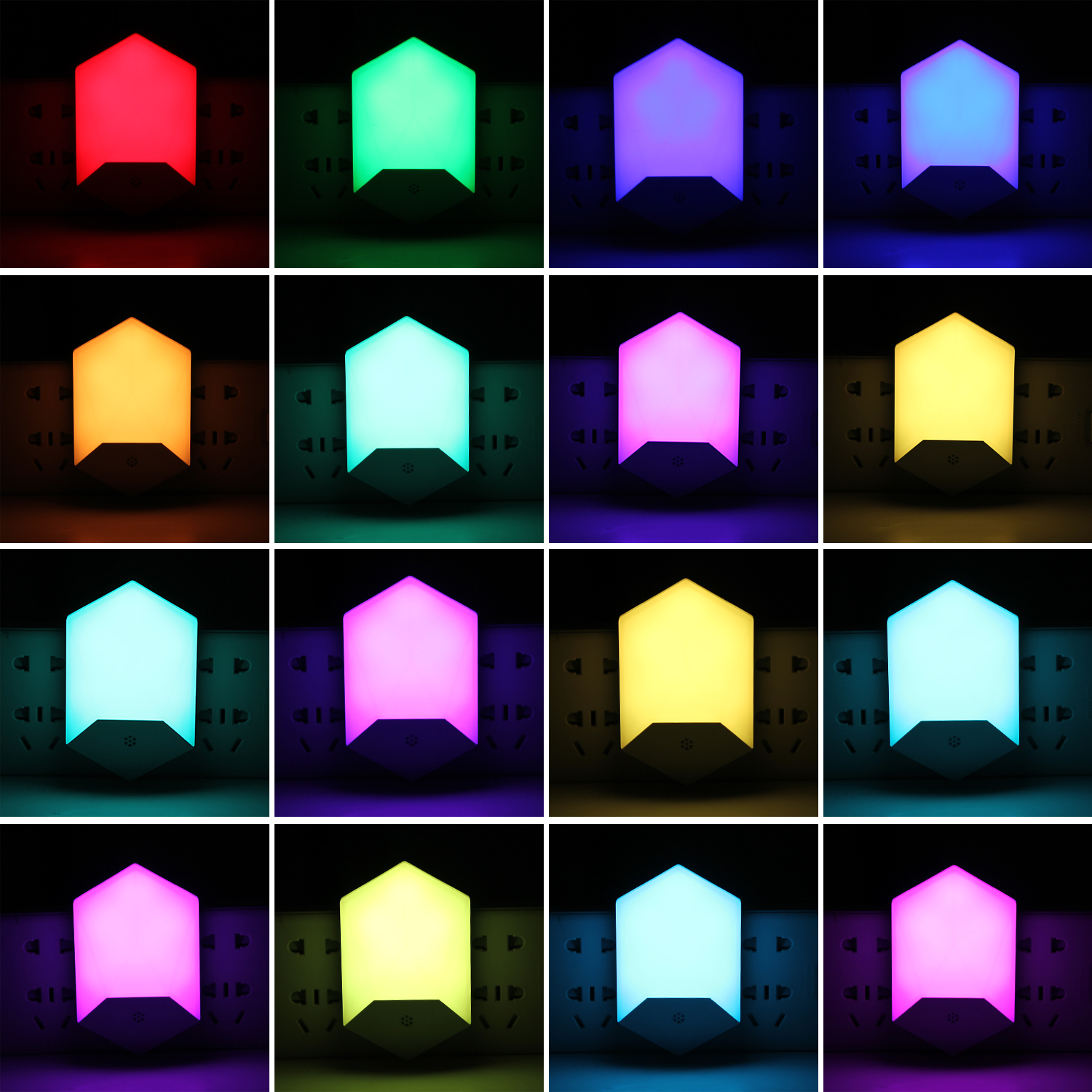 RGB Smart 1w Plug In Motion Sensor Hallway Light / 52G Plug In Night Lamp