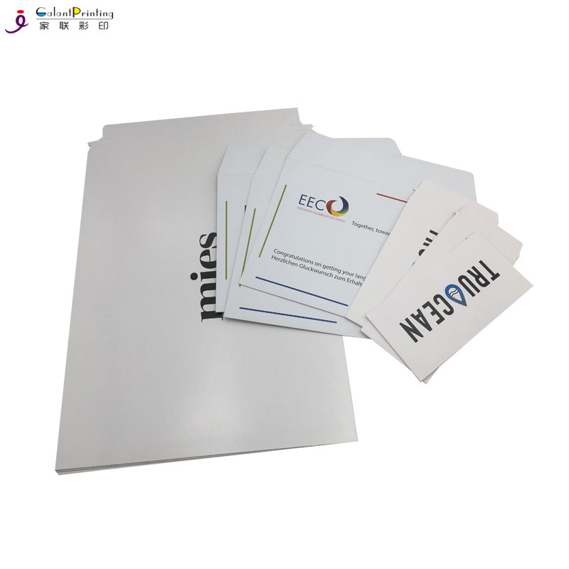 Kraft Tear Strip Paper Cardboard Shipping Envelopes A4 / A5 Size OEM