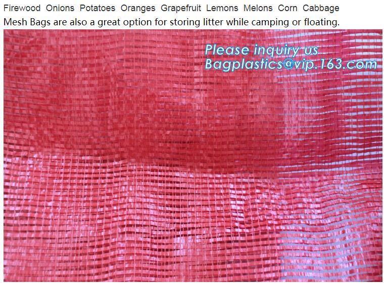 PE Knitted mesh bag and Raschel mesh bag,Factory Price Supply Plastic Pe Raschel Monifilament Date Mesh Net Bags, bageas