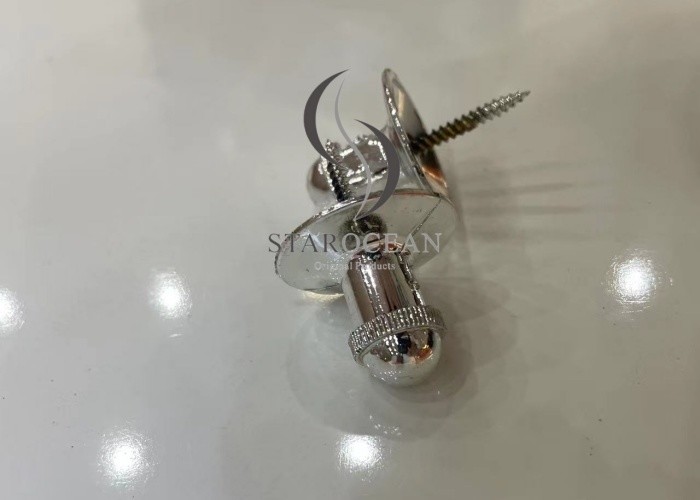 Silver UFO Shape Plastic Coffin Screw Accessories Coffin Decoration PS08