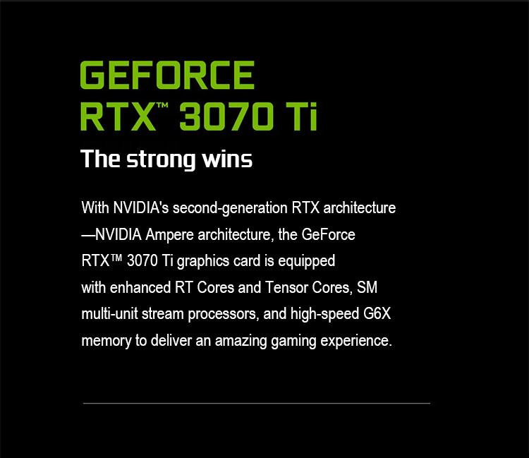 IGame GeForce RTX 3070 Ti Graphics Card Advanced OC 8G RTX 3070 Ti Architecture Chip
