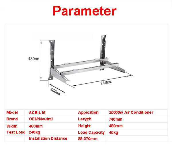 AC air conditioner bracket holder support rack stand wall mounting -wy04