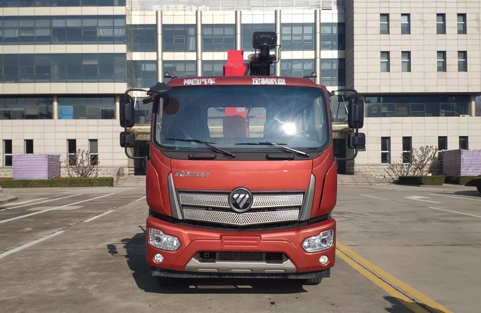 Foton Truck Mounted Crane 4*2 Drive Mode 9 Tons Single Cab 220hp Left Hand Drive