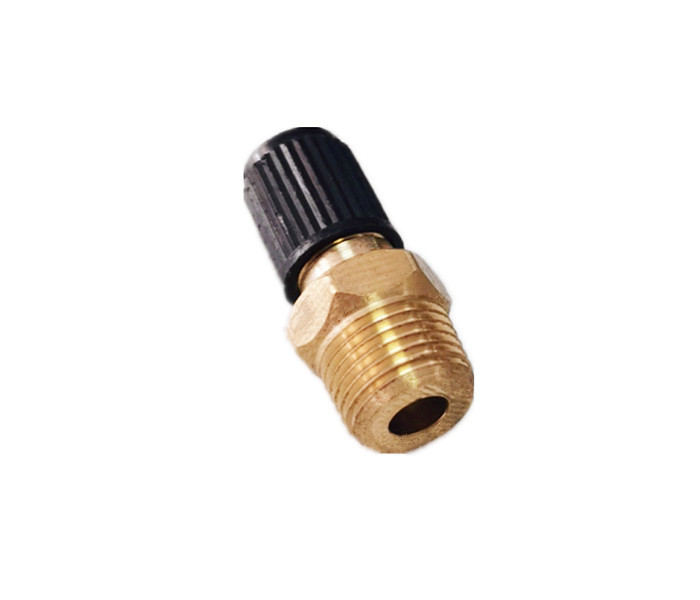 1/4" NPT MPT Brass Air Compressor Tank Fill Valve For Car Wheel Tires