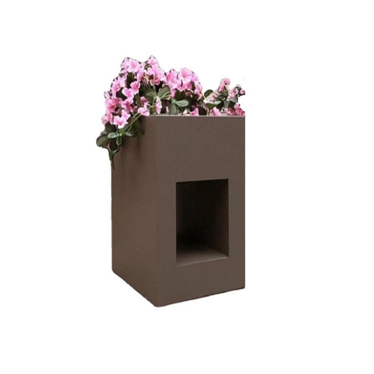 Home decor L shape metal flower pots geometry flower planter