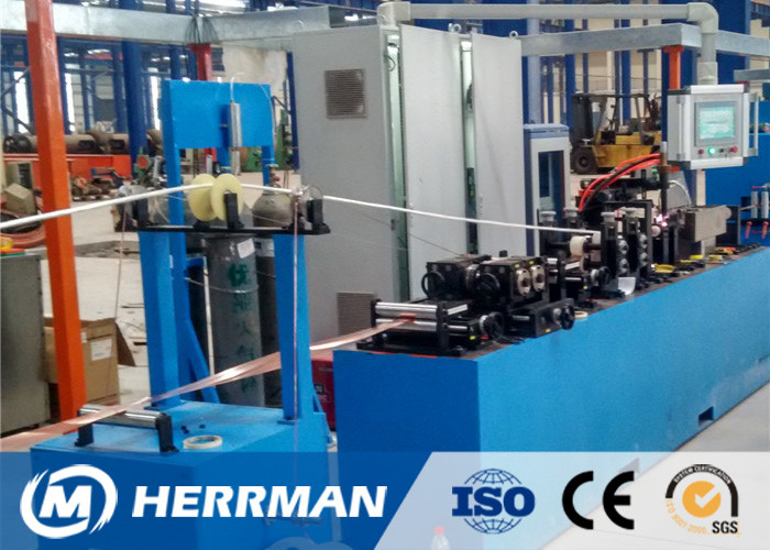 Argon Arc Welding Cable Armouring Machine For Metal Sheathing Fire Retardant Cable