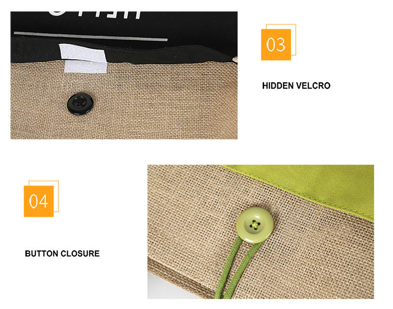 Beach Burlap Tote Bag Eco Friendly Reusable Jute Bag Customized Logo