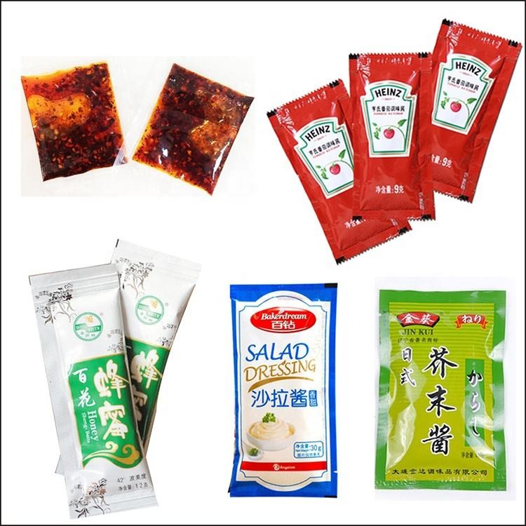 60HZ Dipping Sauce Auto Packing Machine Semi Fluid Paste For Ketchup