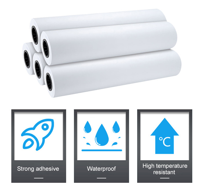 135gsm 24 Inch Glossy Photo Sticker Paper Waterproof Large Format
