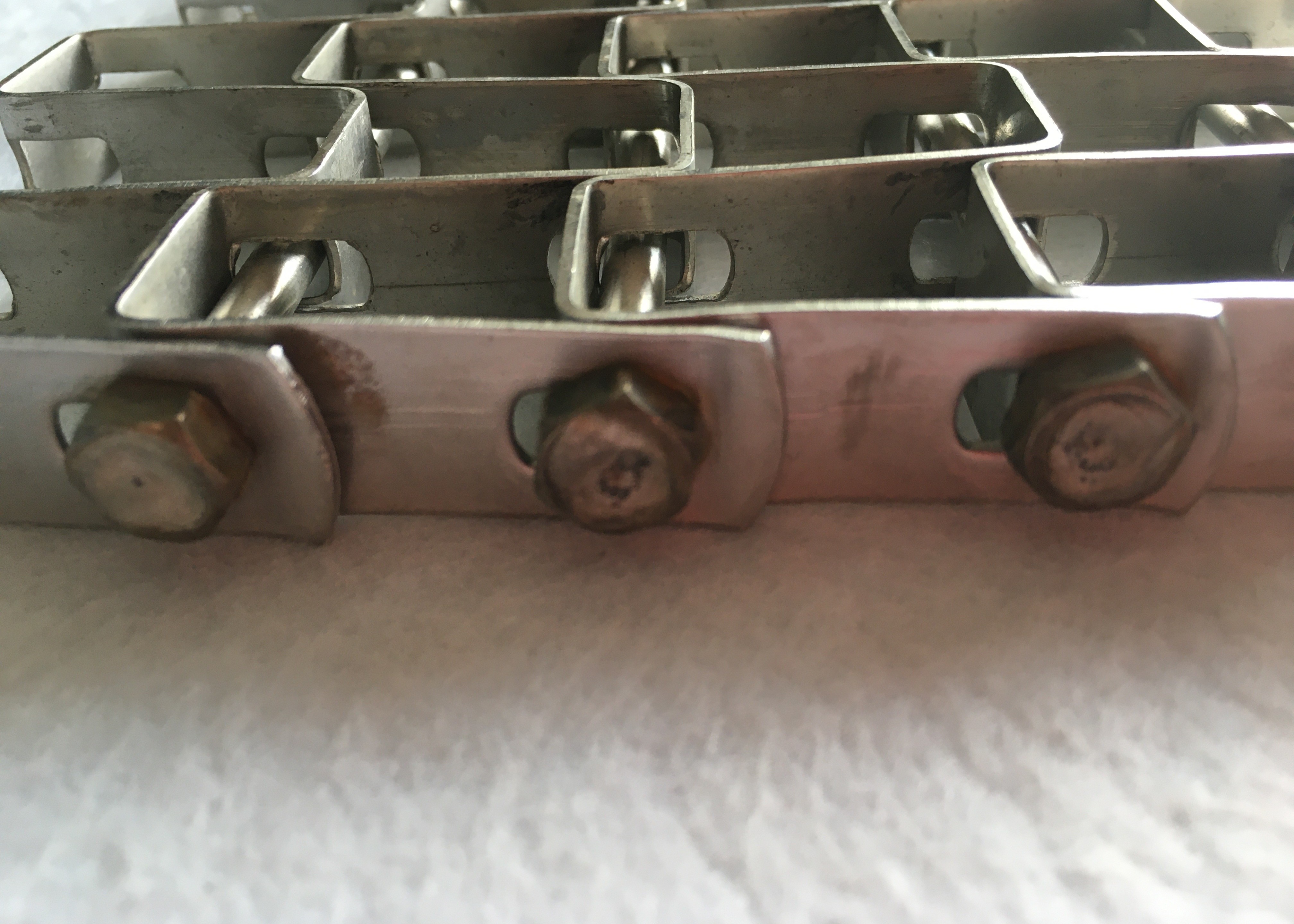 Easy Clean Stainless Flat Wire Mesh Belt For Washing Vegetables