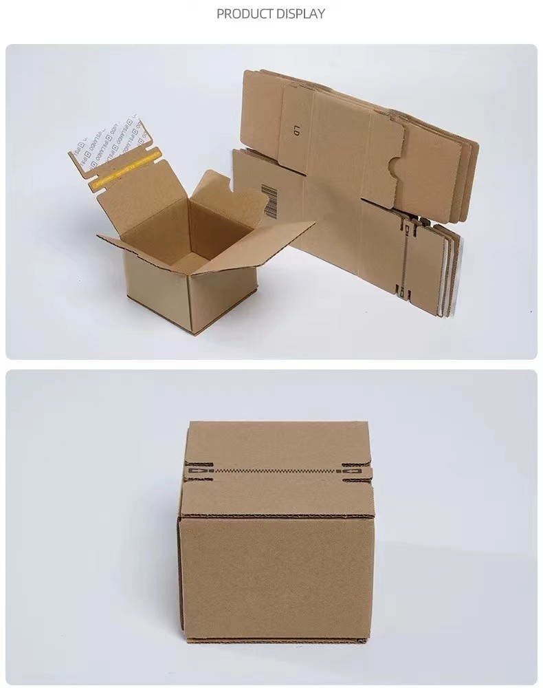 5x5x5 6x6x6 Corrugated Paper Box Ecommerce Mailing Boxes With Tear Strip