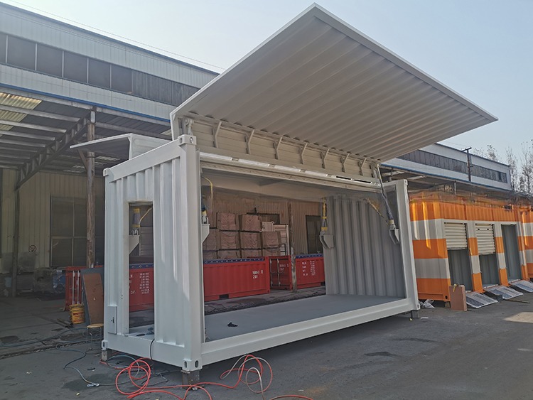 SPA-H Corten-A 20ft Electric Hydraulic Wing Flying Opening Dry Shipping Container Side Door with Side Open Design
