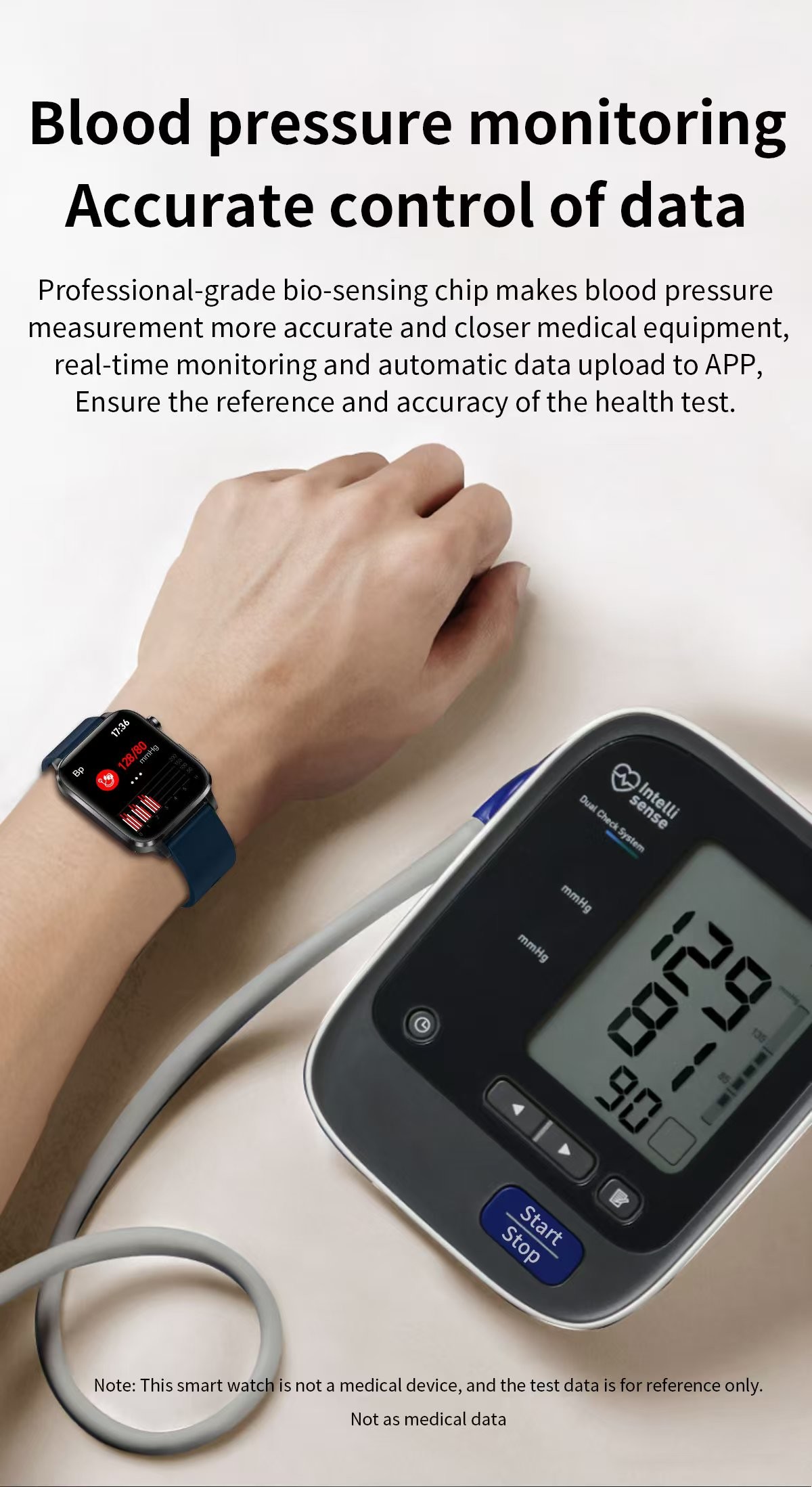 F100 ECG Health Smart Watch Laser Physiotherapy Blood Pressure Monitoring Smartwatch