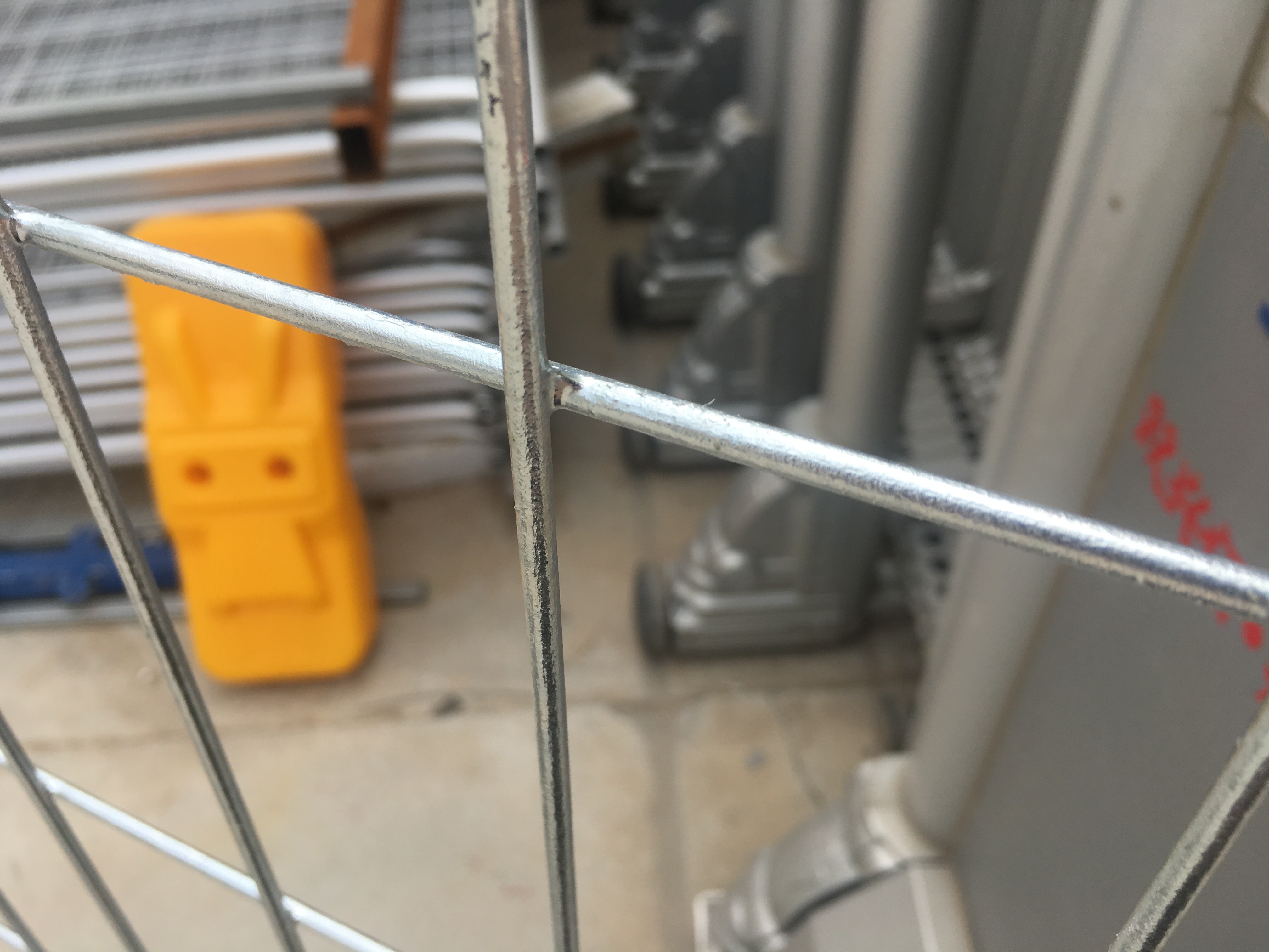 High Stability 6x6 Chain Link Fence Panels , Temporary Backyard Fence