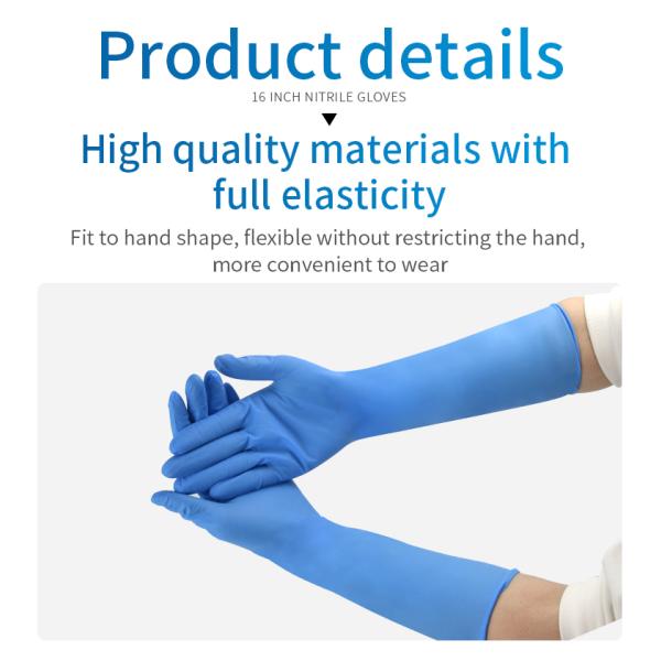 Nitrile Gloves Disposable Powder Free Latex-Free Medical & Industrial Grade Blue / Pink XS-L Sizes FDA Approved Flexible Comfortable Barrier