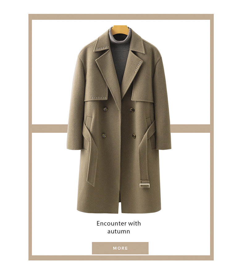 DRIPPING Print Pattern Men's Long Wool Blend Overcoat for Winter Wear in Adults Size