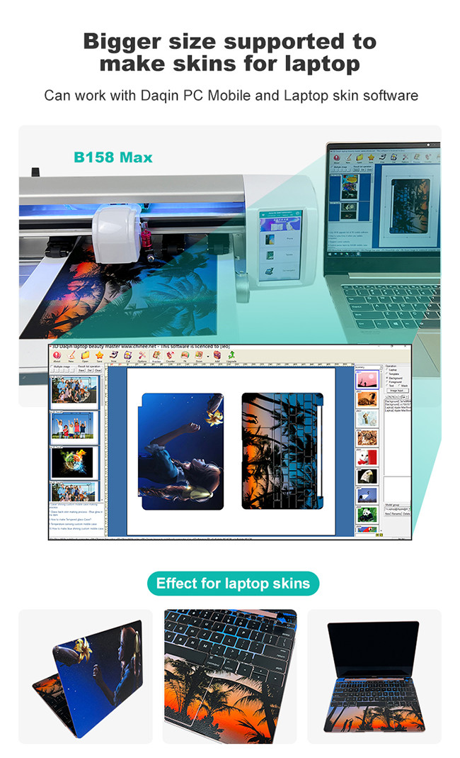 IDskin Self-Adhesive Paper Auto Feeding Adhesive Sticker Die Cut Plotter For Small Business