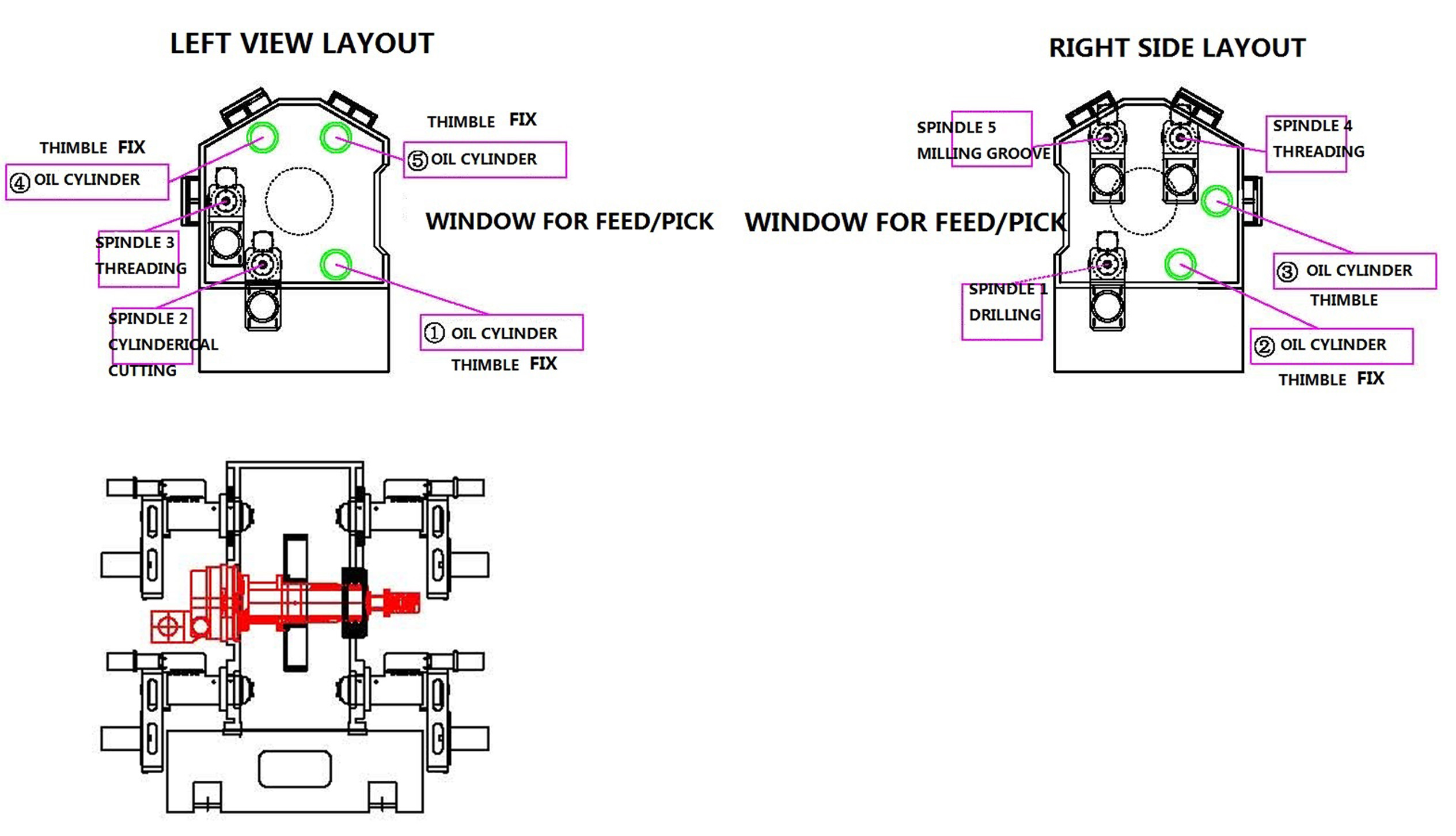 Vertical CNC Rotary Transfer Machine Tools VR-740 6 Stations , 5 Spindles up to10 Spindles for Brass Fittings