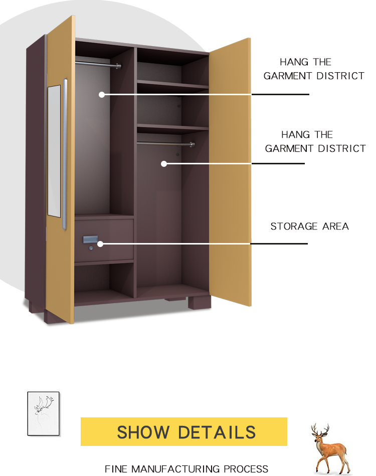 Cold Rolled Steel BV 2 Door Metal Storage Cabinet 0.5mm To 1.2mm