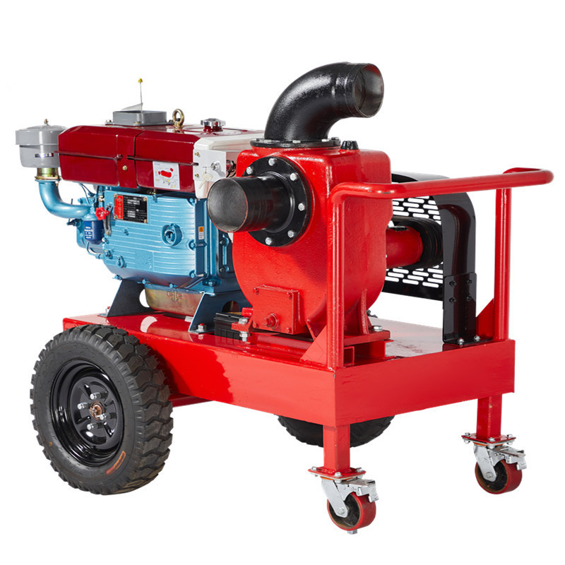 Portable Diesel Engine Water Pump Centrifugal Water Pump Municipal Flood Control Self Priming Pump