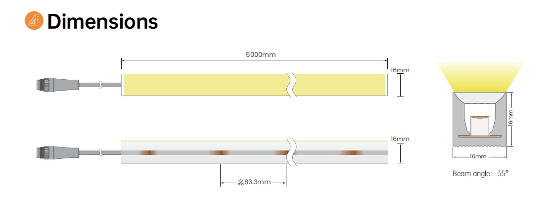 Flex IP65 LED Neon 3D Strip Salt Resistant Acid And Alkali Resistant LED Beads
