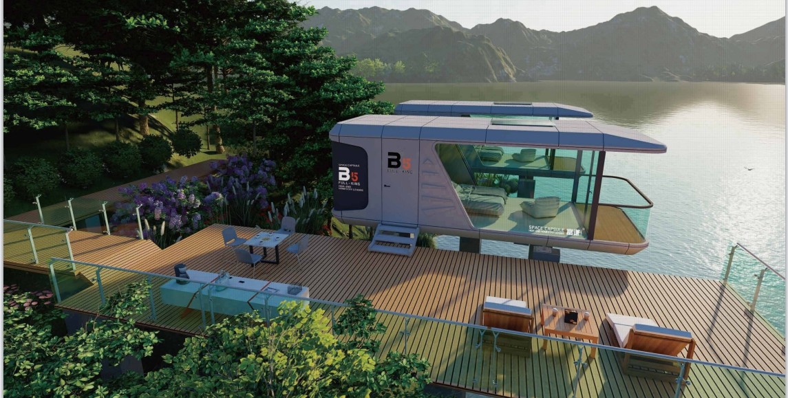 10 Tons Space Capsule House for Prefabricated Construction Customizable Wind Resistance