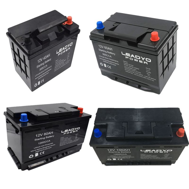 12V 40Ah 800CCA Rechargeable Lifepo4 Battery For Motor Car Marine