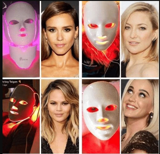 7 Color LED Facial Mask With EMS Micro-current LED Photon Mask Wrinkle Acne Removal Skin Rejuvenation