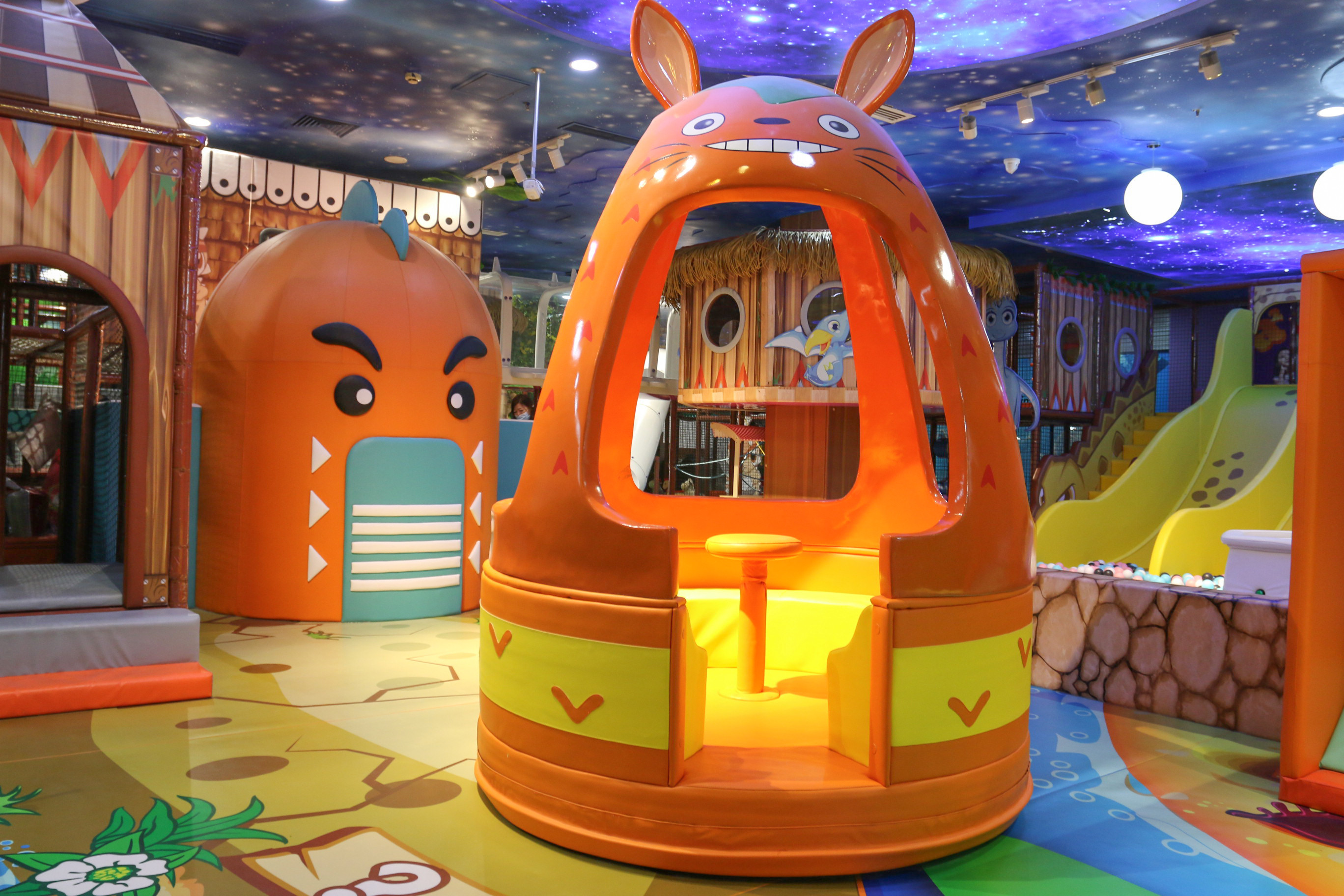 No Power Merry Go Round Playground Equipment Fun Amusement Ride For Kids