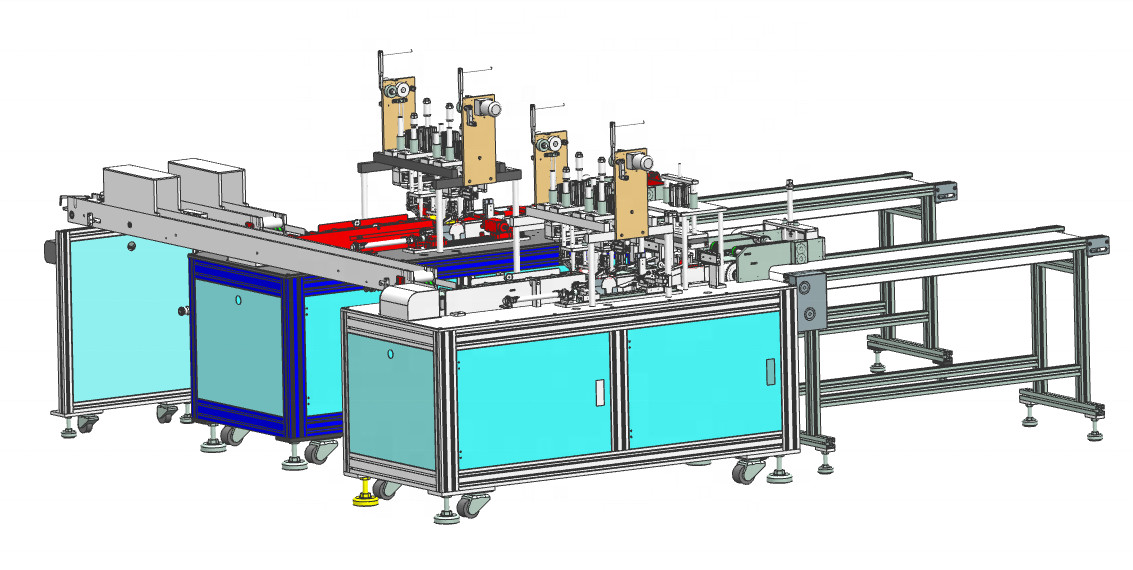 3 Ply Ultrasonic Medical Disposable Mask Making Machine