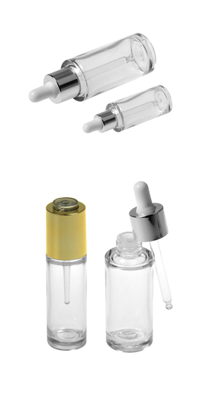 Empty PETG Dropper Bottle 10ml 30ml 40ml Essential Oil Bottle With Squeeze Tube Dropper