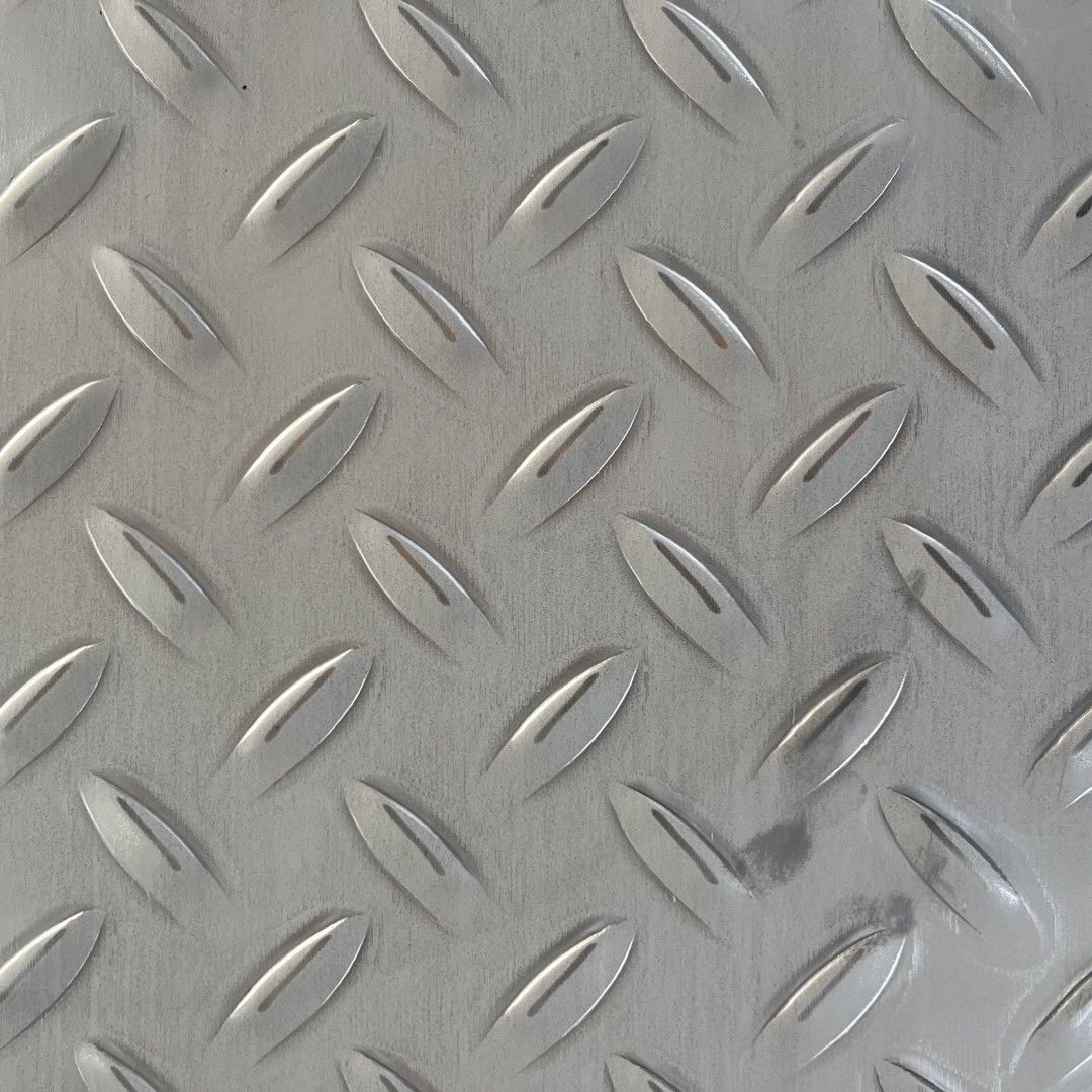 Chequered Sheet SS304 Tear Drop Pattern Stainless Tp304 Checkered Plate For Building Floor