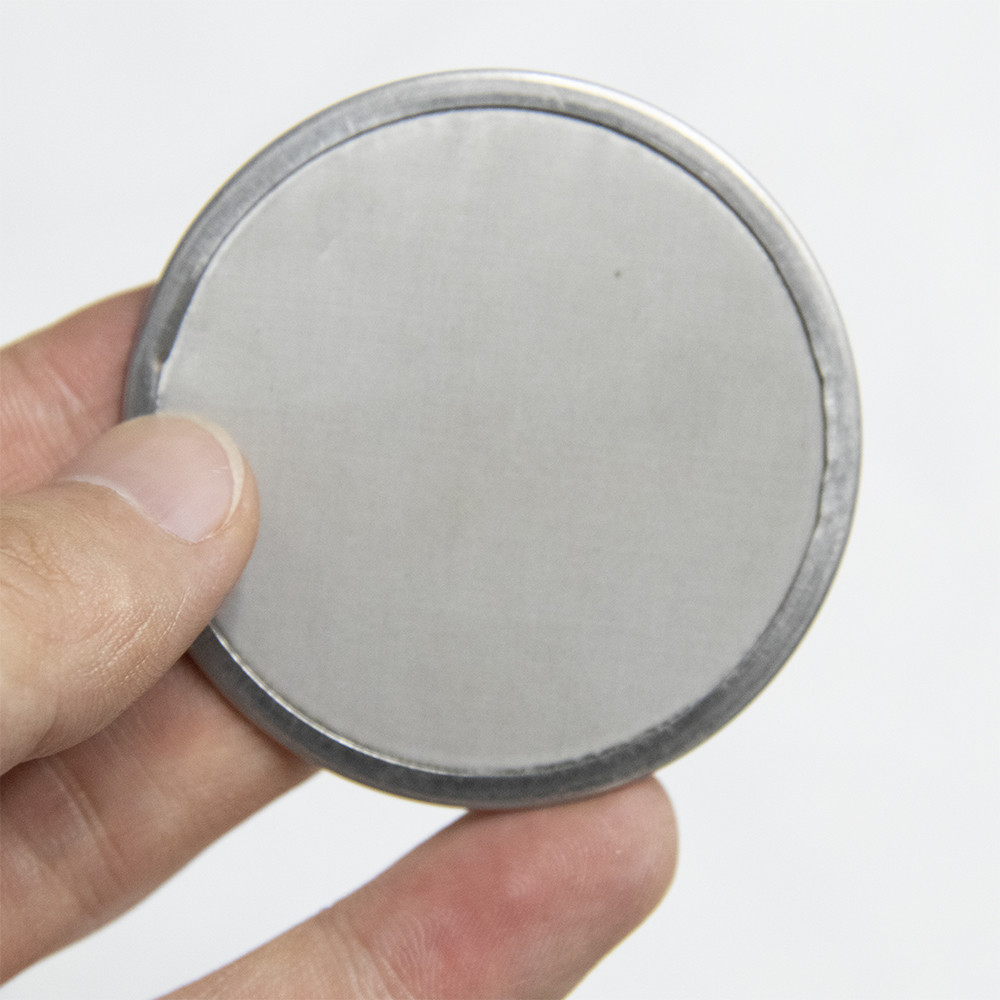 304 316L SS Wire Mesh Filter Disc , 10 25 50 100 200 Micron Metal Filter Disc