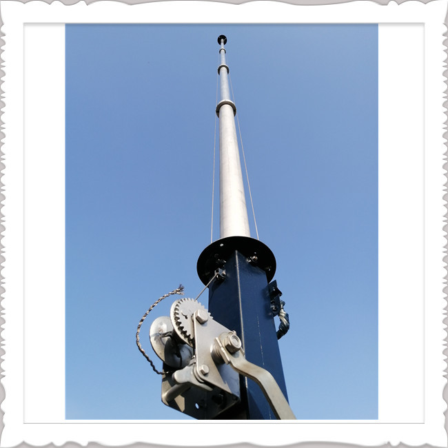 TV WiFi HAM Winch Up Tripod Portable Telescoping Mast Pole