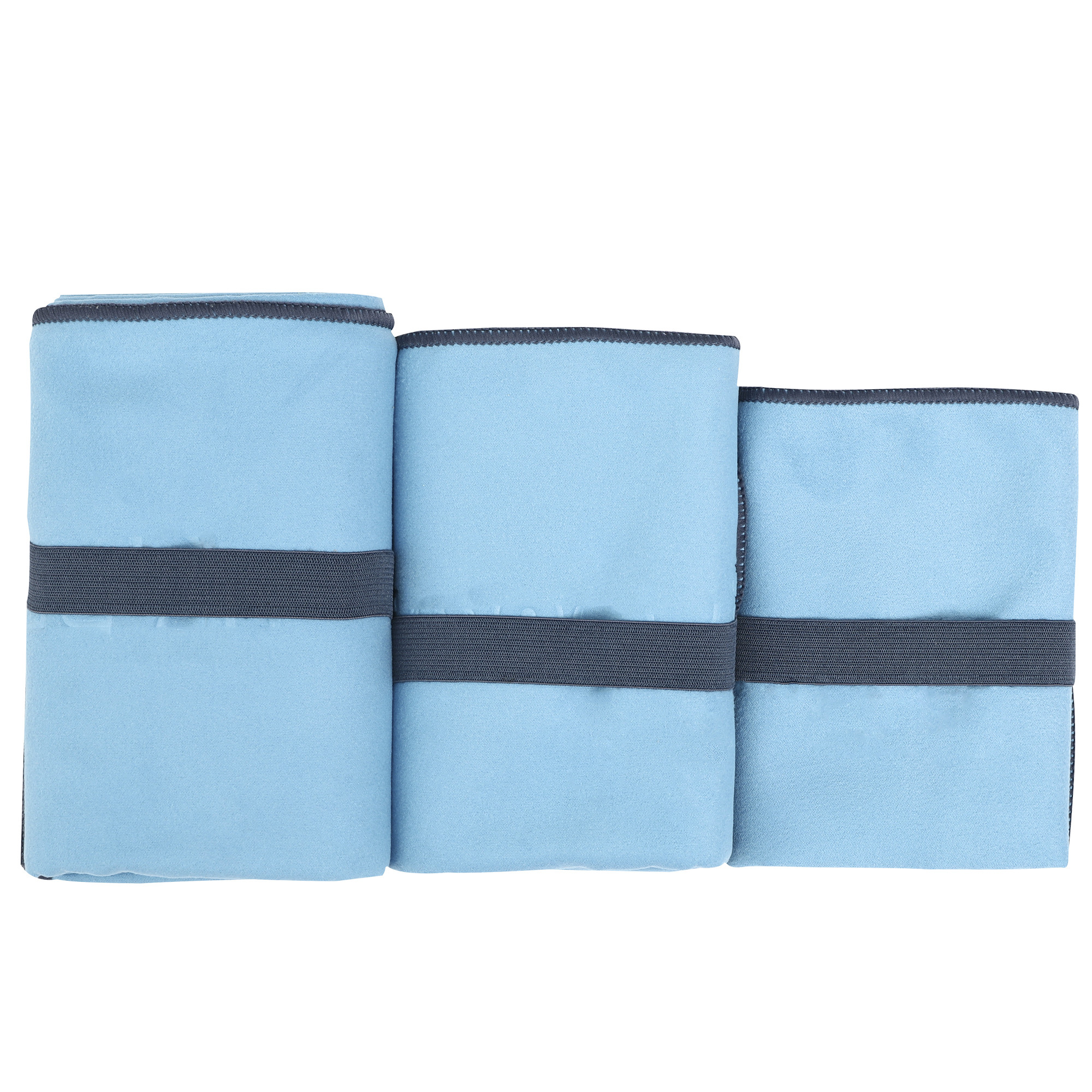 Solid microfiber sports towel custom logo wholesale suede material with mesh bag